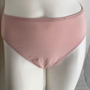 Warner’s blush stretch satin full coverage panty L